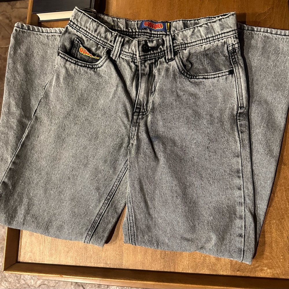 Empyre black acid wash jeans